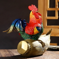 《站筍雞》純銅雞擺件純銅生肖公雞家居客廳臥室送禮禪意裝飾擺設
