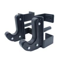 J Cups Barbell rack J-Hook power rack attachment, barbell storage suitable for power cage 3x3inch(75x75mm) one pair