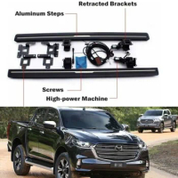 2Pcs Deployable Electric Running Boards Nerf Bar Fits for Mazda BT50 2015-2022