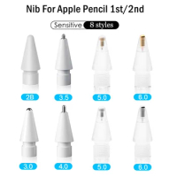 Pencil Tip for Apple Pencil Tip Nib for Apple Pencil 1st 2nd Generation Pencil Replacement Tip 2B 3.0 4.0 Transparent Thin Nib