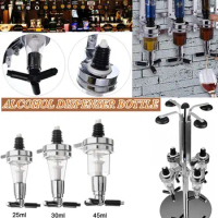 25/35/45ML Liquor Dispenser Bottle Replacement Nozzle Head, Wine Holder Shot Bottle for Whiskey Liquor Dispenser Revolving Heads