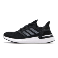 adidas 慢跑鞋 Ultraboost 20 男鞋 黑 銀 白 運動鞋 經典 緩震 針織 愛迪達 EF1043