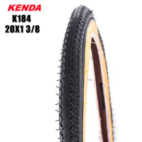 KENDA 20 inches city Bicycle tires Bicycle Accessorie k184 20*1 3/8 Yellow edge retro leisure bicycle tire