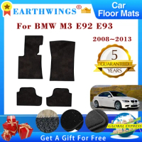 For BMW M3 E92 E93 2008~2013 2009 2010 Car Floor Mat Rugs Panel Footpads Carpets Cover Cape Anti-slip Foot Pad Auto Accessories