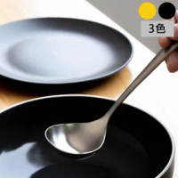 【KOTI 日安生活】日式霧面磨砂感304不鏽鋼餐具深湯勺(拉麵勺/大湯匙/火鍋杓湯匙)