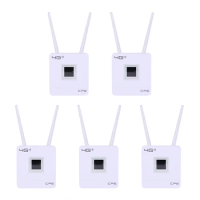 BAAY 5X 3G 4G LTE Wifi Router 150Mbps Portable Hotspot Unlocked Wireless CPE Router With Sim Card Slot WAN/LAN Port EU Plug