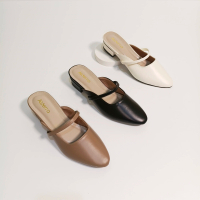 Alderra Leticia Sandal Mules Heels Wanita Hak 3 Cm