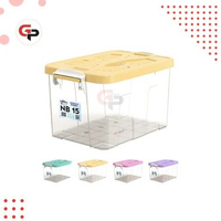 SKY - BOX CONTAINER BENING 100 L / 85 L / 55 L / 40 LITER + RODA - Kontainer Box CLEAR Plastik / Con