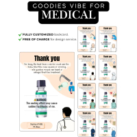 Ax oil goodies / ax oil Farewell gift Workshop door gift Custom backcard Cheap farewell gift medical