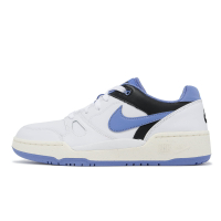 Nike 休閒鞋 Full Force Low 男鞋 白 藍 皮革 耐磨 跳色 低筒 運動鞋 FB1362-100