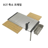 IGT 3 Unit Folding Frame Table Aluminum Alloy Folding Frame Stainless Steel Legs Portable Lightweigh