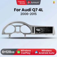 Junsun Android 11 10.25 Inch Wireless CarPlay Car Radio Multimedia For Audi Q7 2006 ~ 2015 Andorid Auto GPS Stereo autoradio