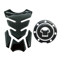 Motorcycle Fuel Tank Pad Gas Oil Cap Cover Sticker For Honda CBR RVF VFR CB400 CB1300 CBR1000RR CBR600RR Carbon Protector Decals