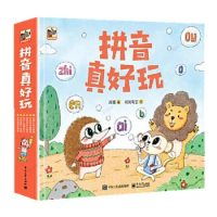 Newest Hot Genuine Pinyin Is So Fun 6 Volumes Full-color Pinyin Training Young Cohesion First Grade Anti-pressure Books