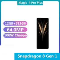 Original Honor Magic 4 Pro Plus Magic 4 Pro+ Mobile Phone Snapdragon 8 Gen 1 OTA 100W Charger 64.0MP