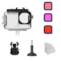 Waterproof Protective Case Underwater 40m Dive Shell Lens Diving Filter For DJI Osmo Action3 Sports Camera Accessories