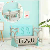 Plastic Children Table And Chair Kindergarten Kids Study Table Portable Folding Household Table Chair Set With Toy Storage Box