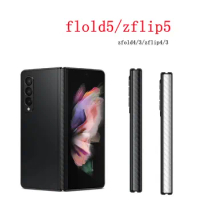 5PCS Hige Carboon Film For Samsung Galaxy Z Fold 5/Z Flip 5 Soft Frame Screen Protector Z Flip 4 5 Z Fold5 Protective Film