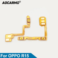 Aocarmo For OPPO R15 PACM00 Power On/Off Volume Up/Down Button Flex Cable Replacement Parts