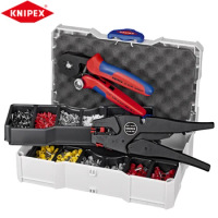 Knipex 97 90 10 Crimp Assortments 0.5-10MM With Crimping Pliers Each Plugin Has 6 Trays For Connectors Convenient And Fast