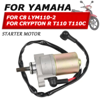 Motorcycle Engine Electric Starter Motor Engine Starting Motor For YAMAHA C8 LYM110-2 C8 Crypton R T110 T110C T110 C Spare Parts