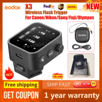 INSTOCK Godox X3 2.4G Flash Trigger C/N/S/F/O Wireless Xnano TTL HSS Touch Screen Transmitter for Canon Nikon Sony Fuji Olympus