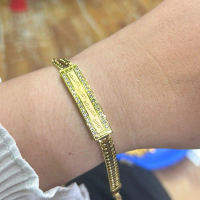 Gelang plat titanium elvong mata