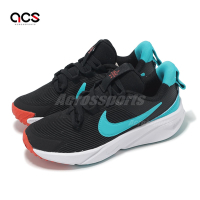 Nike 慢跑鞋 Star Runner 4 NN PS 中童 黑 藍 緩震 運動鞋 DX7614-009