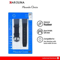 Strap Tali Jam Tangan Alexandre Christie ACR24IPBA Black Rubber Strap