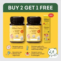 2 Hillary Farm Manuka Honey UMF 15+ Free Madu