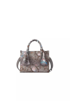 FION Birds Jacquard with Cow Leather Crossbody &amp; Shoulder Bag