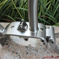 XACD full suspension titnaium MTB frame with Bafang gearbox/Pinion shell