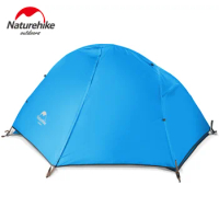 Naturehike Portable Ultralight Outdoor Camping Cycling Double Layers Waterproof 210T/20D Nylon Tents For 1 Person Nature Hike