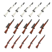 Military WW2 German Guns Building Blocks Bricks Figure Toys Accessories 98K Rifle Sniper Rifle Army Weapons Toys For Children