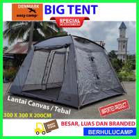8 Pax Camping Tent Khemah Camping Outdoor Tent Family Tent Easy Camp Tent Lantai Tebal Canvas Khem