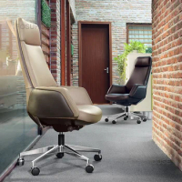 Leather Swivel Office Chairs modern Office Furniture Ergonomics Computer Chair High Back Chair Sedentary Single Gaming Armchair