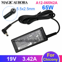 Genuine A12-065N2A Laptop Adapter 19V 3.42A 65W Charger For Chicony For GETAC F110 For MSI MODERN 14 A10M-682CA For HASEE K500B