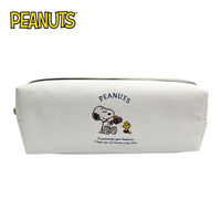 【日本正版】史努比 刺繡 雙層筆袋 鉛筆盒 筆袋 Snoopy PEANUTS - 381656