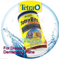 Tetra Bits completes Discus Granules Tropical Fish Food Sink for Angelfish Guppy Discus Fish Food Feeder