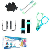 For Nintendo Switch Sports Control Set Joy-con Racket Fitness Straps Wrist Dance Racket Game Control Accessories For Switch OLED