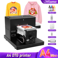 OYfame A4 DTG Printer Direct To Garment Printing machine A4 Flatbed Printer for t shirt textile clothes dtg printing machine