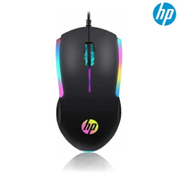 HP惠普 M160 電競遊戲有線滑鼠 電競滑鼠 電腦滑鼠 電競鼠 RGB滑鼠 炫彩燈效 RGB呼吸燈