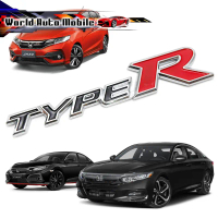 โลโก้ Logo \TYPE R\" โครเมียม+แดง Honda Civic Fit Jazz Accord ปี 2000 - 2019"