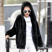 Wintin เสื้อโค้ทขนแกะสองด้านสำหรับฤดูหนาวลำลองแมทช์ง่ายอบอุ่นสำหรับผู้หญิงไซส์ใหญ่แบบใหม่หลวมมีฮู้ดซ