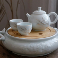 日式茶具套裝家用整套功夫茶組茶壺茶杯茶盤景德鎮陶瓷簡約描金