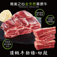 【豪鮮牛肉】草原之心天然牛肋條切段6包(500g±10%/包)
