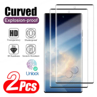 2Pcs Curved Tempered Glass Screen Protector For Samsung Galaxy S21 S24 S22 S23 S21 Plus Ultra S23 S20 FE Note 8 10 20 Plus Glass