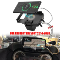 For BMW R1200RT R1250RT Wireless Charging Navigation bracket GPS Navigator USB charger Phone Navigation holder 1200RT 2014-2020