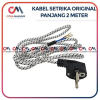 Kabel Setrika 2 Meter Full Original Seterika Maspion Kirin Benang Gosokan Baju Pakaian Panjang