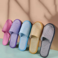 1 Pair Disposable Slippers Spa Guest Indoor Slippers Portable Fold Slippers Fit For Men And Women For Hotel Simple Home Slipper